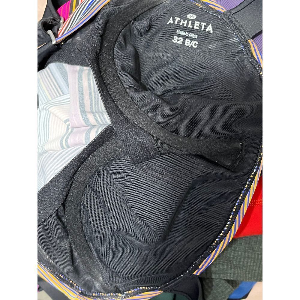 Athleta Women's Capri Stripe Pura‎ Tankini Top Multi Stripe Size 32 B/C - Picture 5 of 6